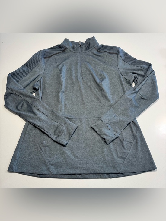 5.11 Tactical Tops - 5.11 Tactical Tessa Womens Fitness 1/4 Zip Pullover Dark Heather Gray Size XLG